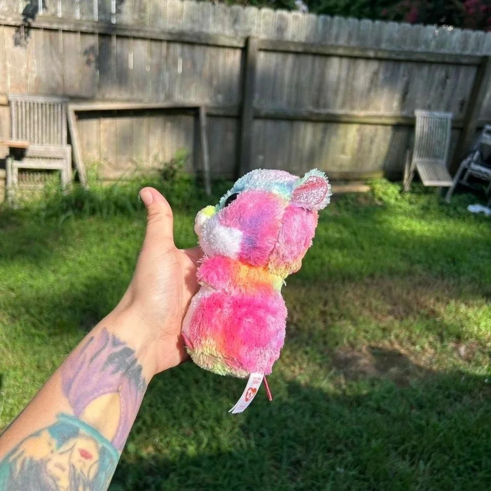 Ty Beanie Boos Rodney‎ Tie Dye Hamster Plush Stuffed Animal